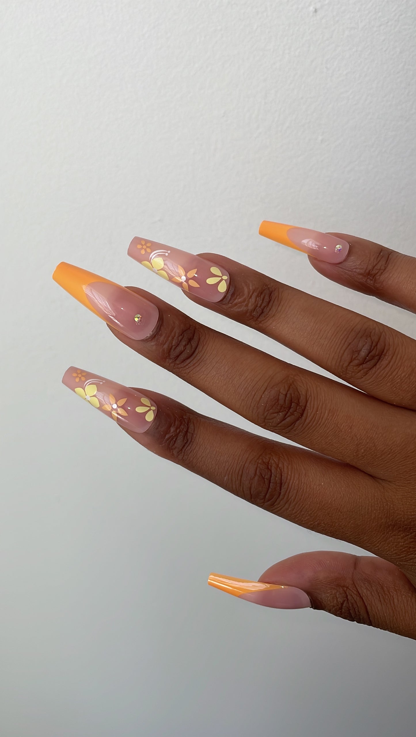 Orange flower set