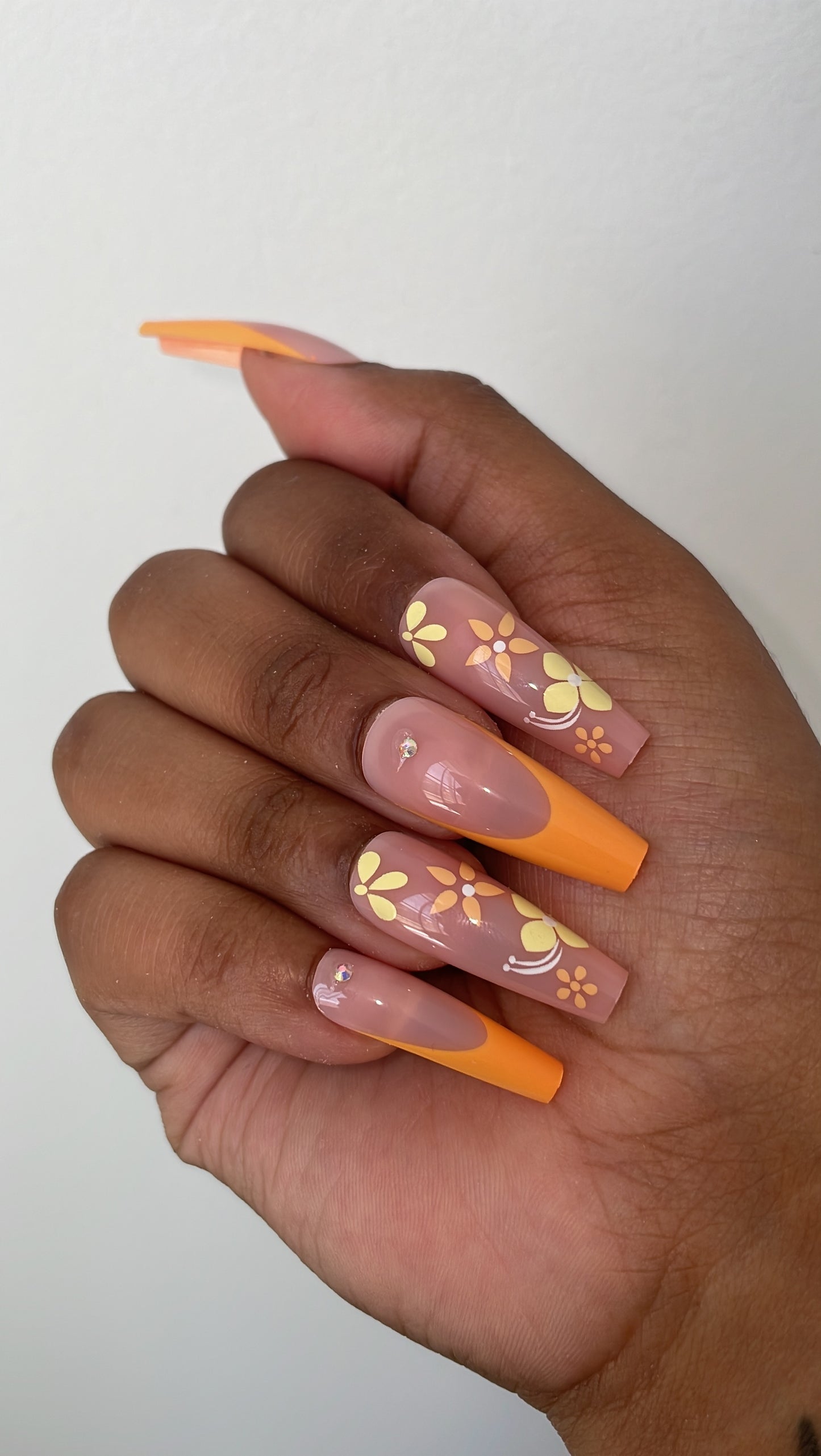 Orange flower set