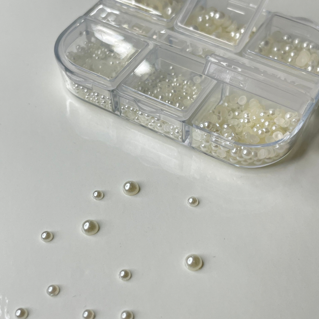 Half flat pearls