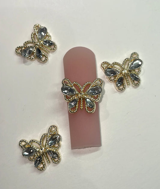 Big Gold butterfly gem [4pcs]