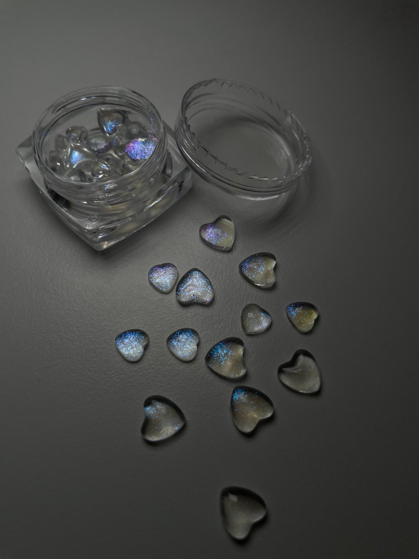 Aurora heart gems [mix30pcs]